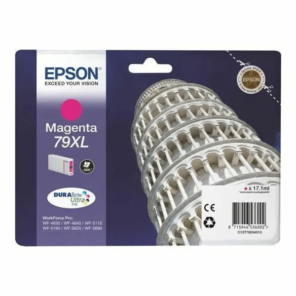 Original Ink Cartridge Epson 79XL Pisa Tower Magenta
