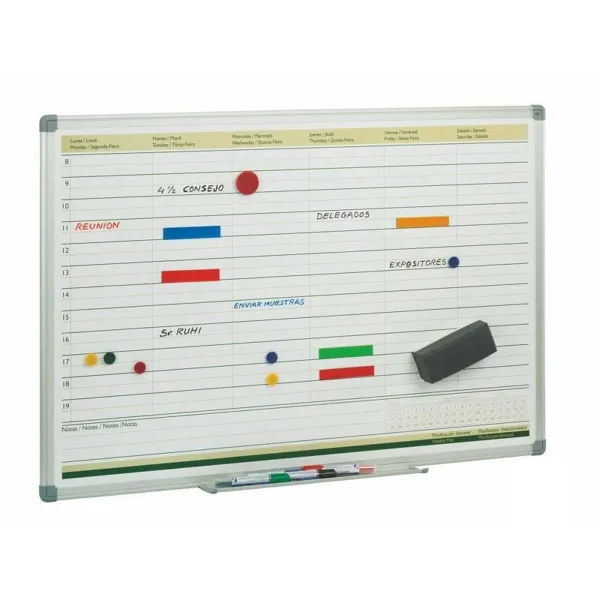 Laud Faibo 60 x 90 cm Nädala Planeerija Valge