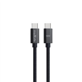 Maxlife MXUC-12 cable USB-C - USB-C 2,0 m 100W black