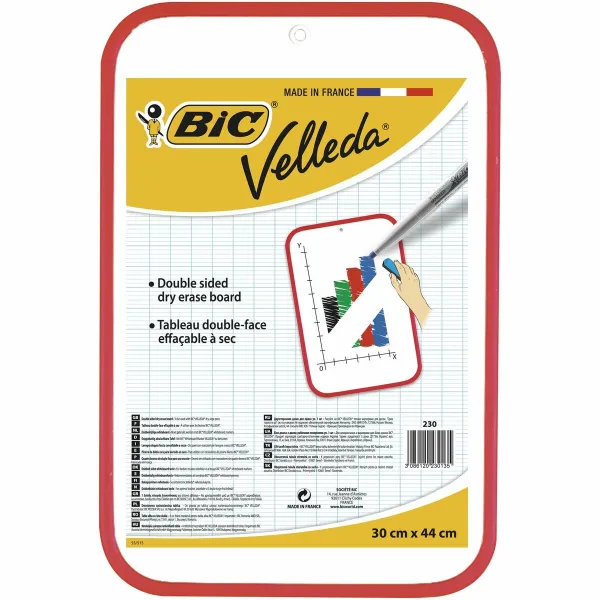 Valgetahvel Bic 30 x 44 cm