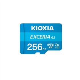 KIOXIA Memory Card 256GB microSD Exceria (gen 2) UHS I U3 V30 with adapter