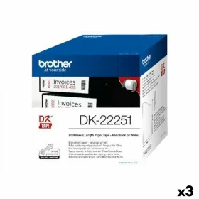 Continuous Thermal Paper Tape Brother DK-22251 (3 Units)