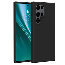 Etteri Silikona maciņš priekš Samsung Galaxy S25 Ultra melns