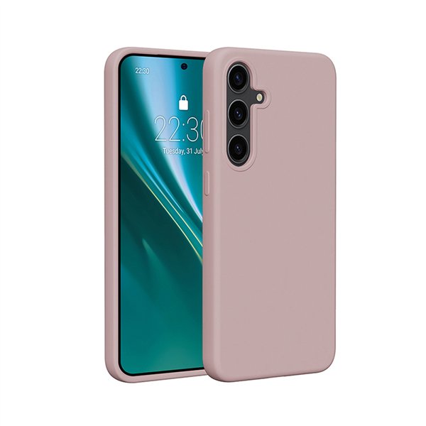 Etteri Silicone case for Samsung Galaxy S25 Plus light pink