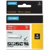 Laminated Tape for Labelling Machines Rhino Dymo ID1-19 19 x 5,5 mm Red White Stick Self-adhesives (5 Units)