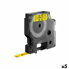 Ламинированная лента для фломастеров Dymo D1 40918 9 mm LabelManager™ Чёрный Жёлтый (5 штук)