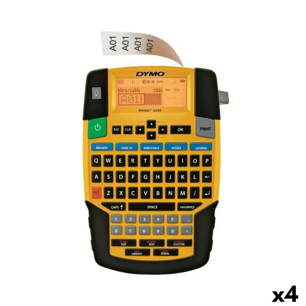 Kannettava elektroninen tarrakone Dymo 4200 (4 osaa)