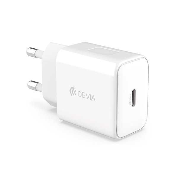 Devia sienas lādētājs Smart PD 30W 1x USB-C balts