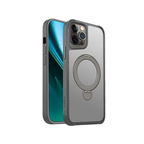 Etteri Matt Mag Ring suojakuori iPhone 12 / 12 Pro 6,1&quot harmaa
