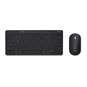Клавиатура и мышь Trust 25061 Чёрный испанский QWERTY