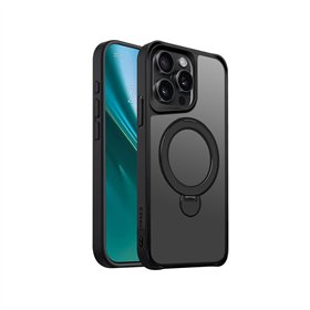 Etteri Matt Mag Ring case for iPhone 15 Pro Max 6,7&quot black