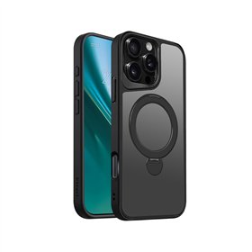 Etteri Matt Mag Ring -suojakuori iPhone 16 Pro Maxille 6,9 tuumalle, musta