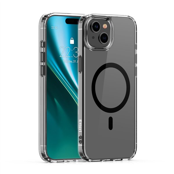 Чехол Etteri Color Mag для iPhone 13 6,1", черный