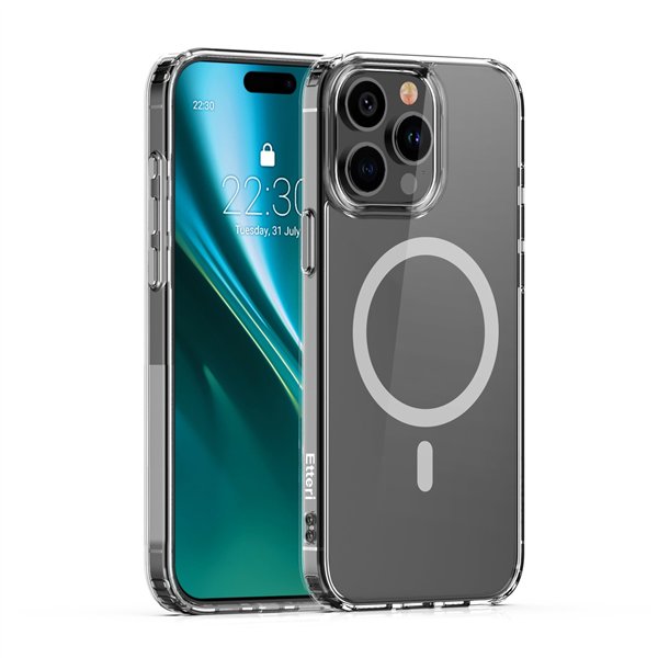 Чехол Etteri Color Mag для iPhone 12 / 12 Pro 6,1" серый