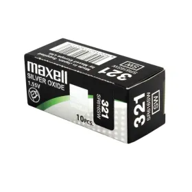 Кнопка ячейки Maxell SR616SW 321 1,55 V Щелочные батарейки таблеточного типа