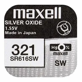 Кнопка ячейки Maxell SR616SW 321 1,55 V Щелочные батарейки таблеточного типа