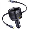 Baseus PD car charger 1x USB-C + USB-A port 90W black