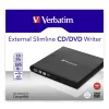 Ārējais Ierakstītājs Verbatim Slimline CD/DVD Melns