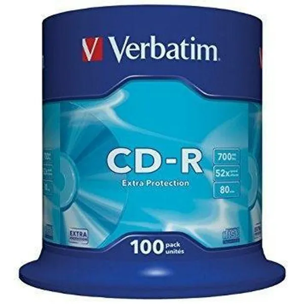 CD-R Verbatim Extra Protection 700 MB 52x 100 Daudzums (4 gb.)