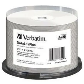 DVD-R Verbatim DATALIFE PLUS 4,7 GB 16x 50 Предметы (4 штук)
