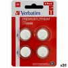 Lithium Button Batteries Verbatim 3 V CR2025 4 Pieces (20 Units)