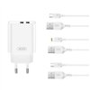 XO wall charger CE34 2x USB 2,4A white + Lightning cable