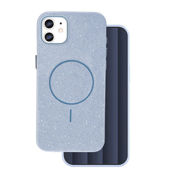 Glitter Thin Mag case for iPhone 11 blue