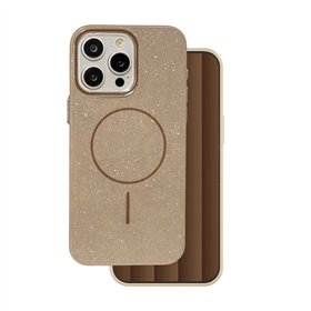 Glitter Thin Mag case for iPhone 16 Pro Max 6,9&quot brown