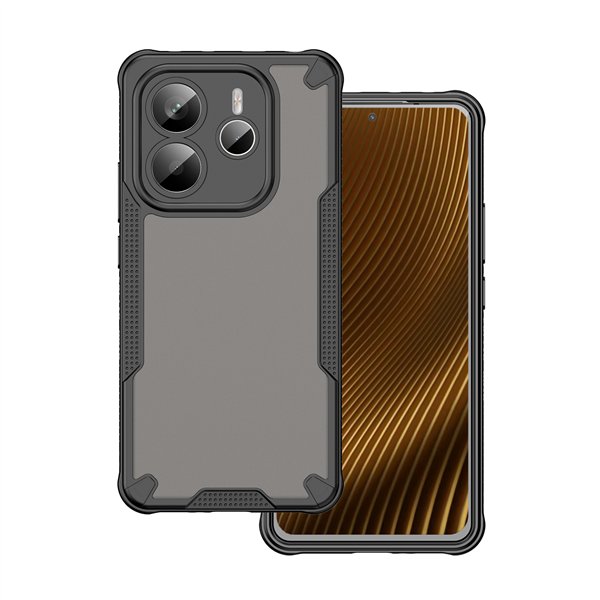 „Defender Matt“ dėklas, skirtas „Xiaomi Note 14 5G“ (visame pasaulyje), juodas
