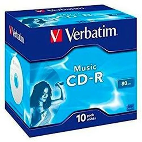 CD-R Verbatim MUSIC 80' 16x 10 Pieces (10 Units)