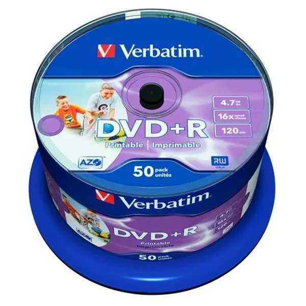 DVD+R Verbatim   4,7 GB 16x 50 Dalys (4 vnt.)