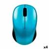 Wireless Mouse Verbatim GO NANO Blue Black 1600 dpi (4 Units)
