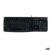 Keyboard Logitech K120 Black Spanish Qwerty (10 Units)