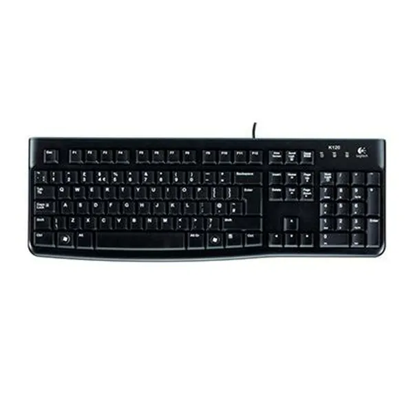 Keyboard Logitech K120 Black Spanish Qwerty (10 Units)