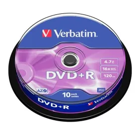 DVD+R Verbatim 4,7 GB 16x 10 Tükid, osad (20 Ühikut)