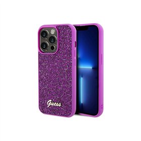 Guess Hardcase Disco Metal Script Case for iPhone 14 Pro 6.1 Fuchsia