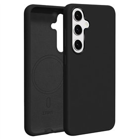 Чехол Etteri Silicone Mag для Samsung Galaxy S25 Plus черный