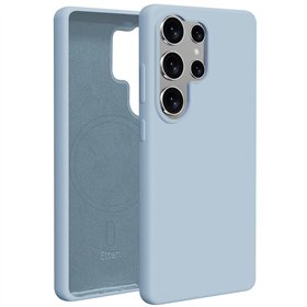 Силиконовый чехол Etteri Mag для Samsung Galaxy S25 Ultra, голубой