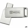 USB atmintukas MyMedia HIGH SPEED DUAL Sidabras 128 GB (10 vnt.)