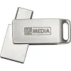 USB atmintukas MyMedia HIGH SPEED DUAL Sidabras 128 GB (10 vnt.)