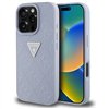 Guess Hardcase PU Grained Hot Stamp 4G Triangle Metal -suojakuori iPhone 16 Pro 6,3":lle, violetti