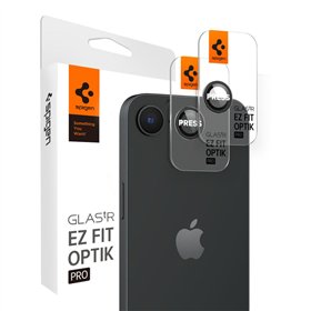 Защитные стекла Spigen Optik Pro Glas.tR &quotEZ Fit&quot Camera Protector, 2 шт. для iPhone 16E, черные