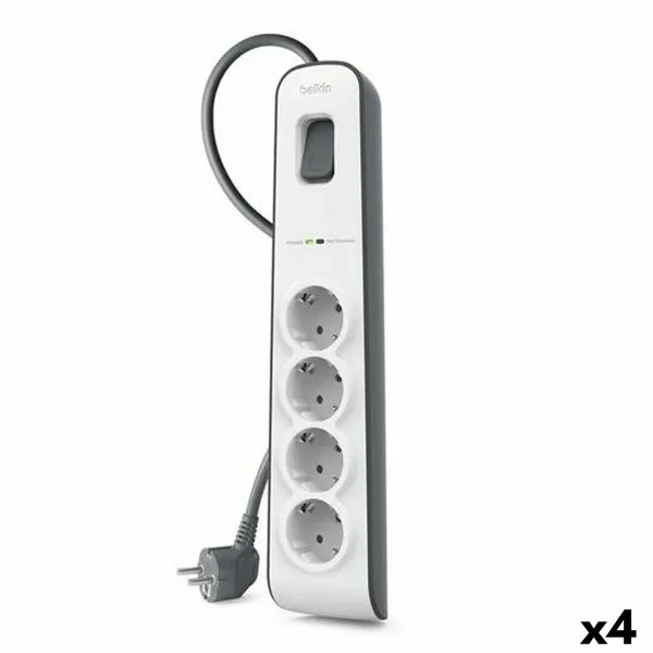 4-kontaktligzdu korpuss ar strāvas slēdzi Belkin (2 m)