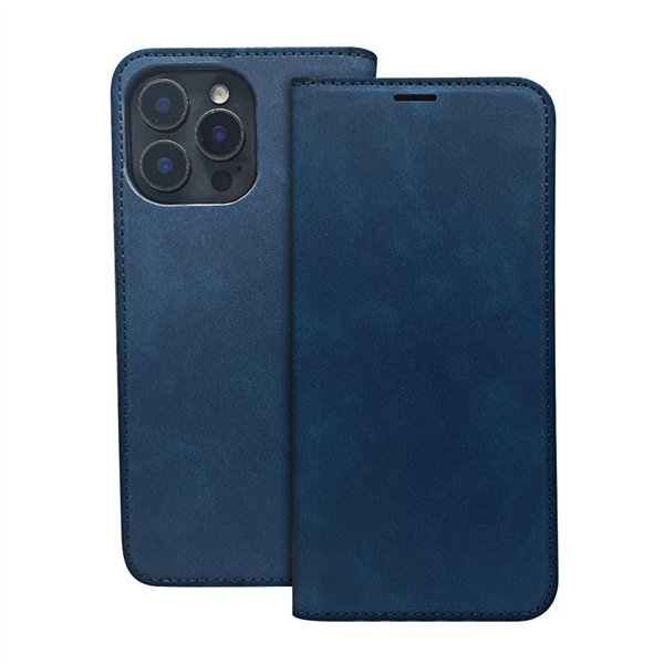 Smart Suede case for iPhone 16e navy blue
