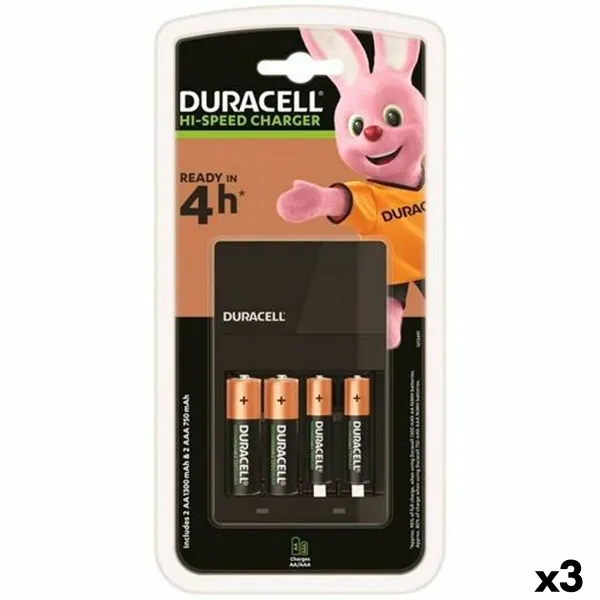 Зарядное устройство + аккумуляторы DURACELL (3 штук)