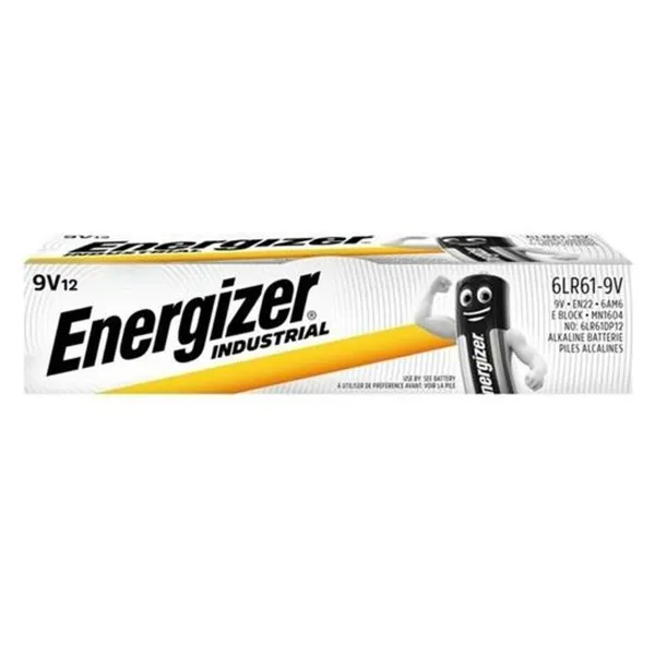 Щелочные батарейки Energizer 9 V 6LR61 12 Предметы (6 штук)