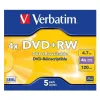 DVD+RW Verbatim 4,7 GB 4x 5 Pieces (20 Units)