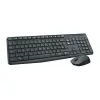 Klaviatuur ja Hiir Logitech MK235 Must Hispaaniakeelne Qwerty (8 Ühikut)