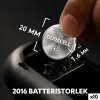 Кнопка ячейки DURACELL DL2016 K2 3 V (10 штук)