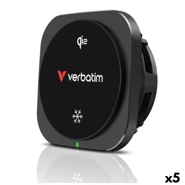 Autolaadija Verbatim QI2 Must 15 W (5 Ühikut)